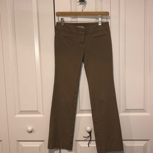 LOFT petite 00P khaki boot cut work trousers